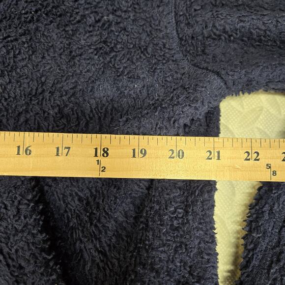 Free People Movement Mountain High Fleece Sherpa Pullover Womens Small Navy Blue - Picture 8 of 9
